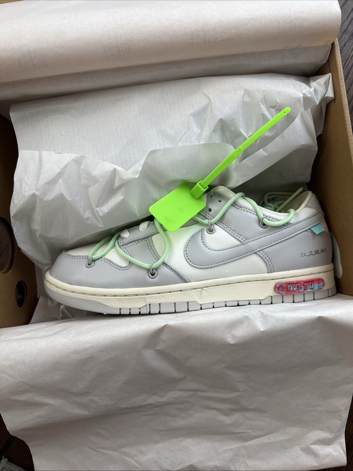 OFF WHITE x Nike Dunk Low taglia 9 5 (lotto 7 di 50) DM1602 108 Virgil