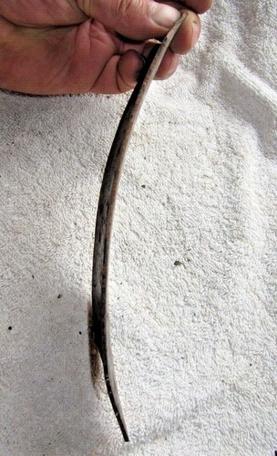 VINTAGE HAND PUSH GARDEN TILLER 9 1/4" PLOW / CULTIVATOR SHANK ATTACHMENT - Picture 4 of 4