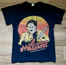 Texas Chainsaw Massacre Whataburger Promo Leather Face Tee Small Horror T Shirt