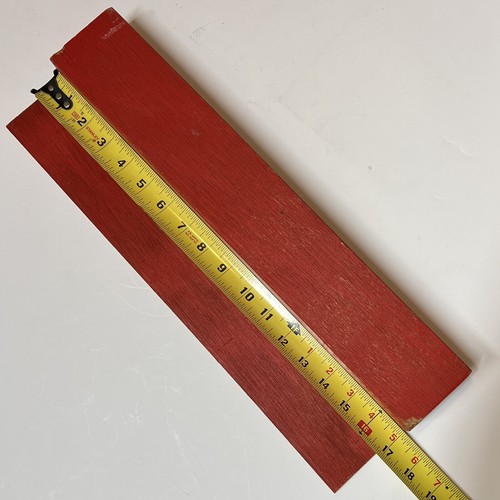 Vintage Knitting Needle Wood Case Red Hand Painted Sliding Lid Cottage Core - Picture 4 of 14