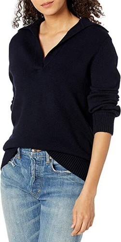 $445 NWT Vince Polo Wool & Cashmere Coastal Blue Sweater sz XXS V715978666 - Picture 3 of 14