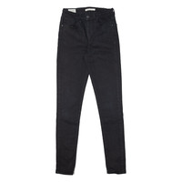 LEVI'S 721 High Rise BIG E Womens Jeans Black Slim Skinny W28 L32
