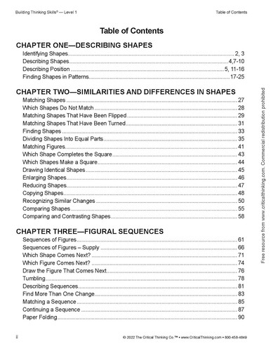 Building Thinking Skills Level 1 Color Ed. Workbook for Critical Thinking Skills - Picture 2 of 12