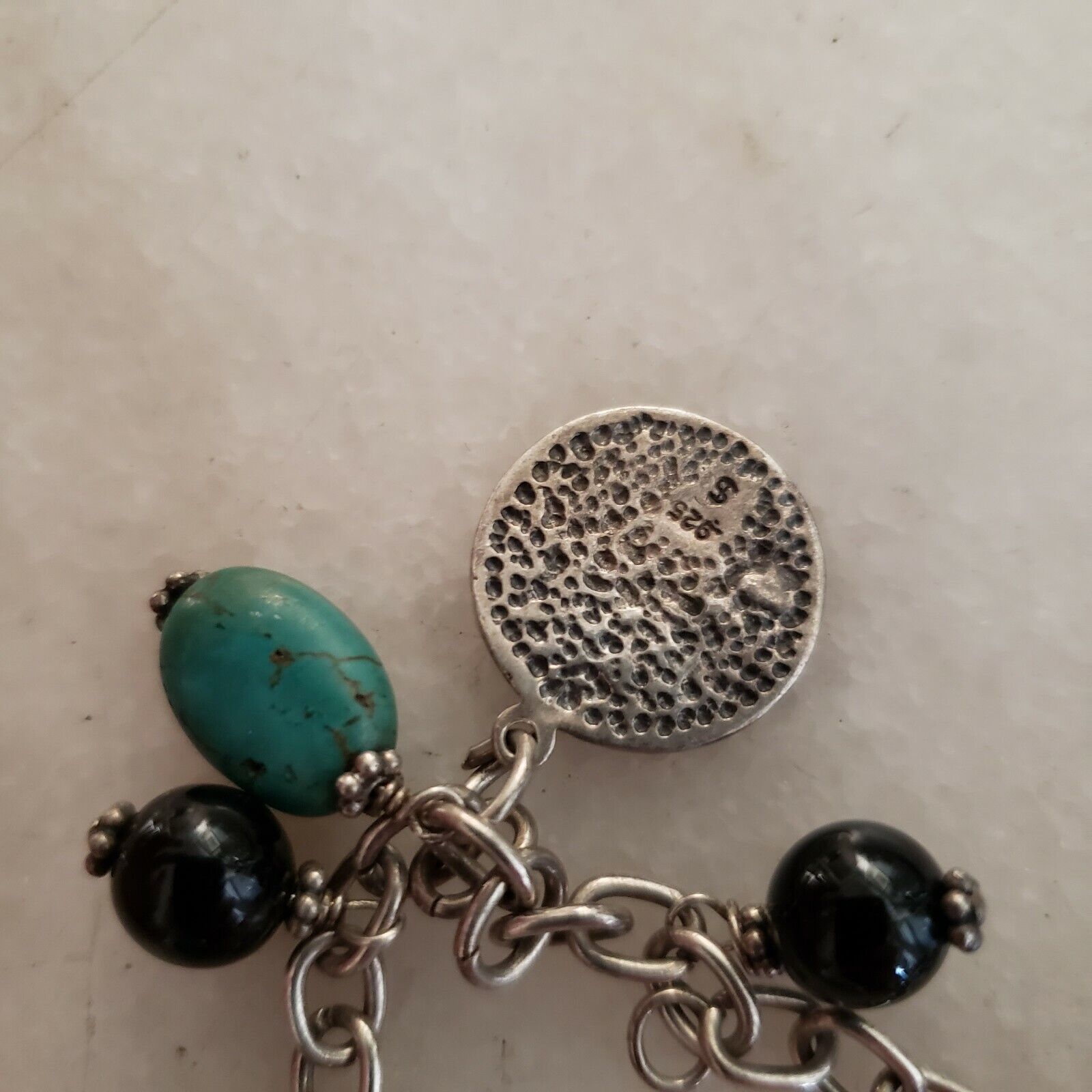 925 Sterling Silver Turquoise Ballet St Michael C… - image 3