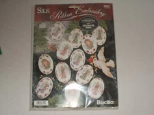 Bucilla Angels Silk Ribbon Embroidery Ornaments Cross Stitch Kit 83311 SEALED