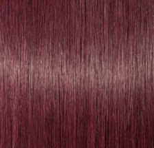 22" Indian 100 Human Micro Beads Hair Extensions Double Drawn 100pcs Burgendy