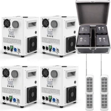 4PCS Large Stage Fireworks Machine 1200W DMX Cold Spark Machine Party 6.6-9.8ft