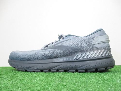 Brooks Beast GTS 24 Shoes Mens 12 Primer Grey Ebony Road Jogging Max Support - Picture 3 of 14