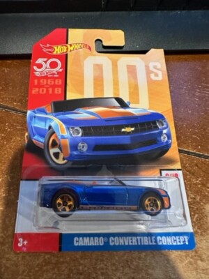2018 Hot Wheels Throwback Decades 00s Camaro Convertible Concept - 9/10
