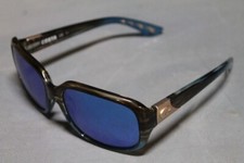 Costa Gannet Women's Sport Sunglasses Shiny Wahoo Frame Blue Mirror 580P Lens