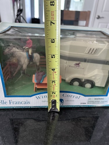 Juego de caballos y remolque Winners Corral Selle Francais nuevo en caja de colección 21504 - Imagen 11 de 12