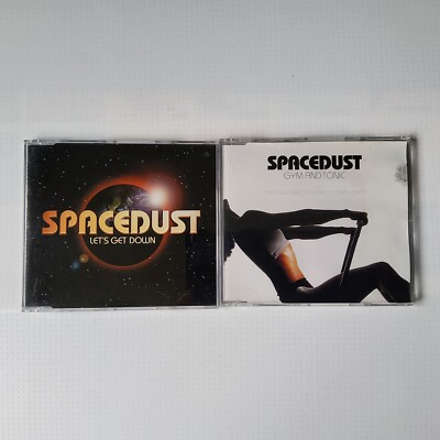 2 x SPACEDUST LET'S GET DOWN & GYM AND TONIC CD EINZELPAKET KOSTENLOSER VERSAND
