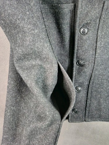 Filson Mackinaw Wool Vest Mens Size XXL Long Pockets Gray Made In USA Vintage - Picture 4 of 17