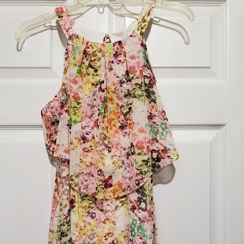 NWT JESSICA SIMPSON FLORAL PRINT MAXI DRESS Sz 6 - Picture 3 of 4