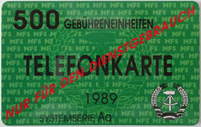 Scherzartikel Fake DDR Telefonkarte vom MfS Scherzartikel Fake DDR Telefonkarte vom MfS