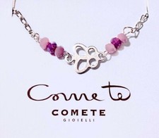Bracciale bimba  Gioielli Comete argento 925 % smalto fiore 
