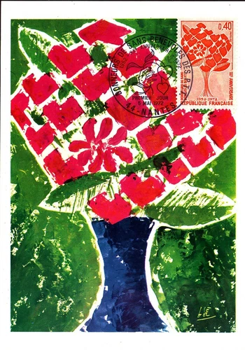 BLOOD DONATION HEALTH MEDICINE 1972 FRANCE MAXIMUM CARD FDC