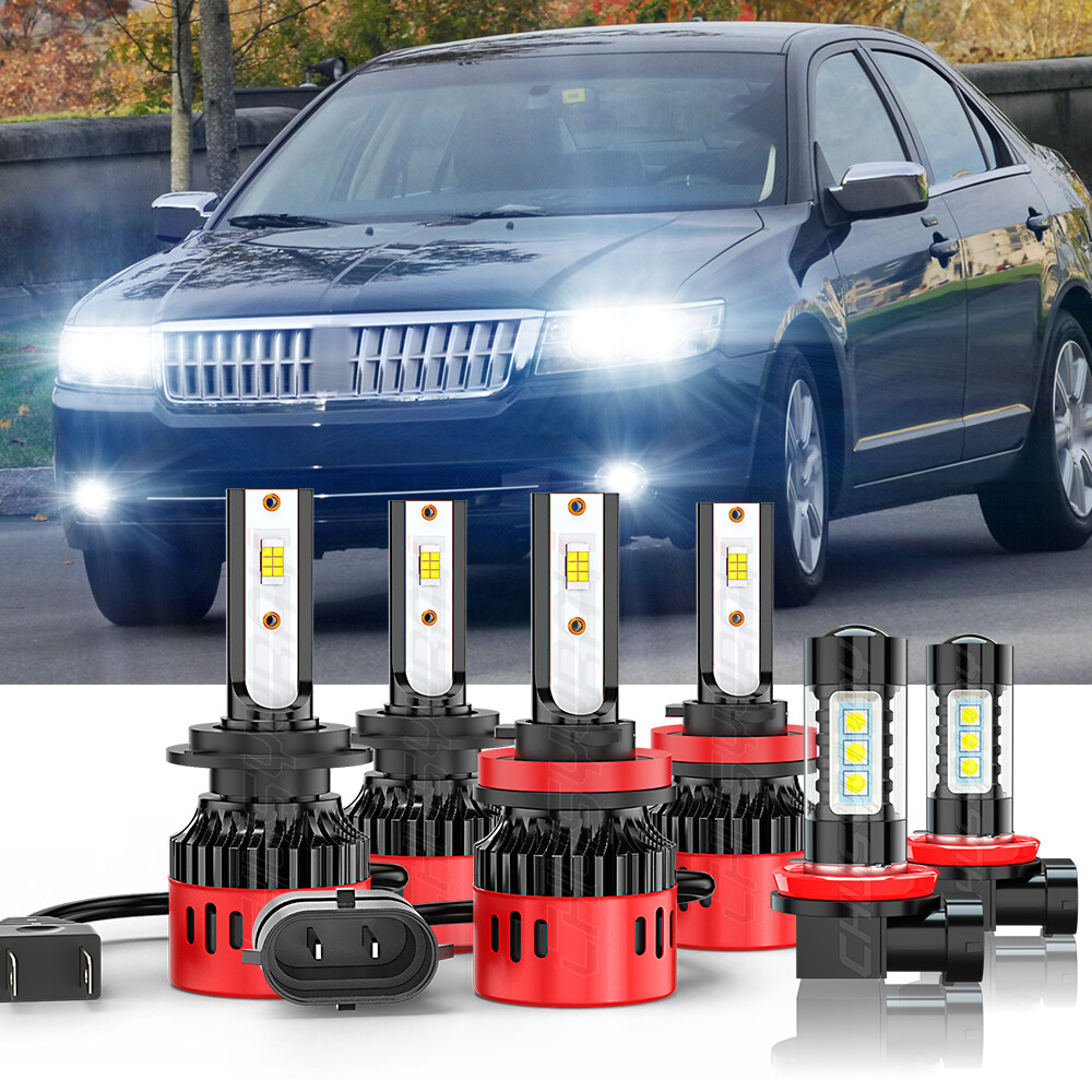 for Lincoln MKZ 2008-2012 6000k Front LED Headlights High Low +