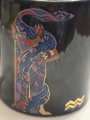 Taza de café horóscopo Zodiac 6 piezas gráficos l'image de colección - negra - 12 oz.- 1986 - Imagen 14 de 18