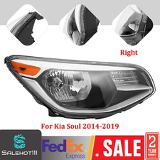 For 2014 2015 2016-2019 Kia Soul Right Passenger Side Headlight Halogen Lamp