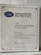 NIP Creative Memories 8 x 10 White Refill Pages RCM-10S - 15 Sheets 30 pages 