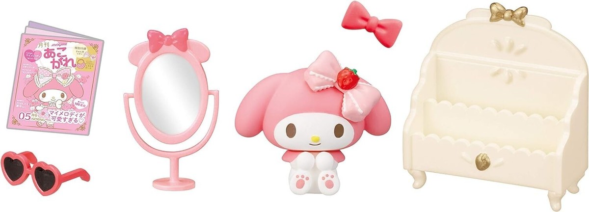 Re-ment Sanrio My Melody's Room Miniature Figure Complete Box Set