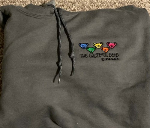 Grateful Dead Hoodie size XL Dancing Bears Embroidered Grateful Dead sweatshirt - 第 2/5 張圖片