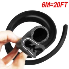 Car Door Rubber Seal Strip Trim Seal with Side Bulb Car Weather Stripping 20ft