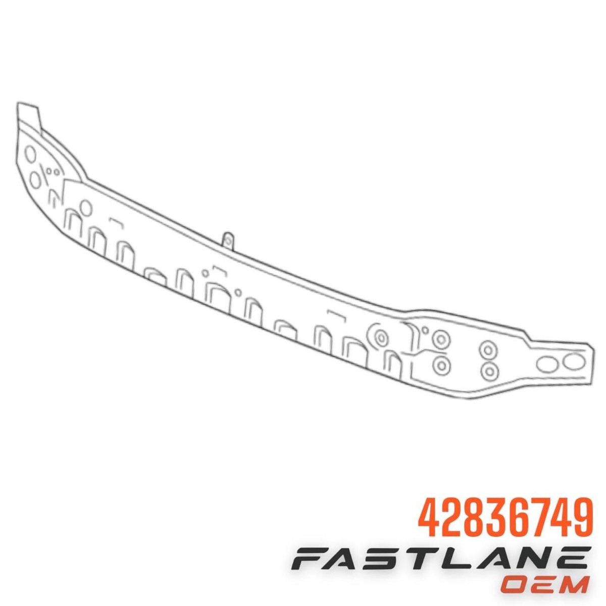 2016-2019 CHEVROLET CRUZE FRONT BUMPER IMPACT BAR NEW OEM 42836749