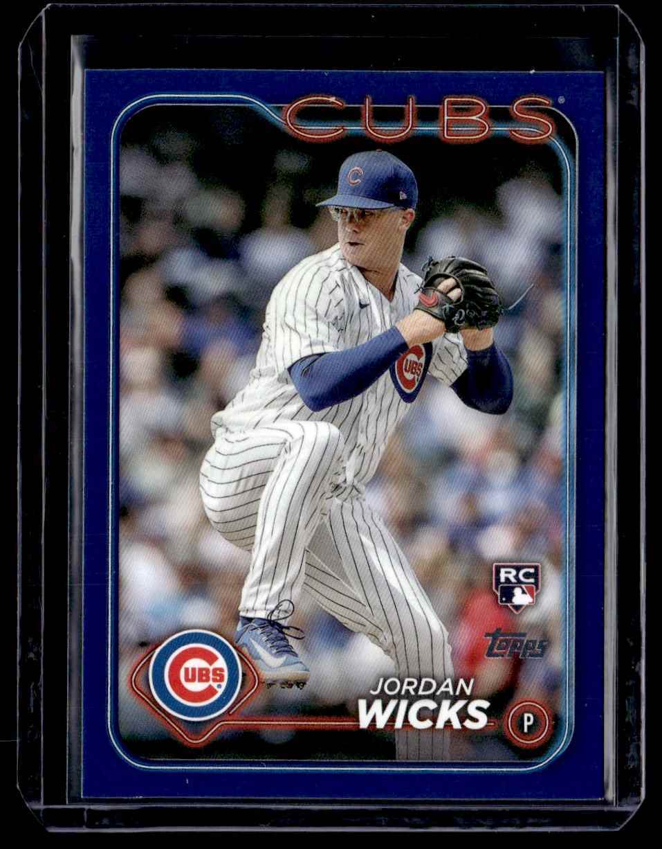 2024 Topps Royal Blue Jordan Wicks RC Chicago Cubs #613
