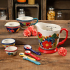 Stylish Stoneware Measuring Spoons & Bowls Set Kitchen Tools & Gadgets 9-Piece