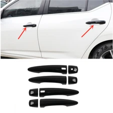 Bright black Car Front Door Handles Cover Trim For Nissan Rogue 2021-2025