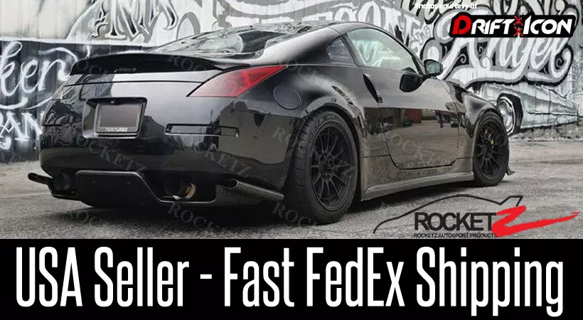 350z Top Secret Style Rear Diffuser 2003 2008 Z33 G35 TS JDM 03 08