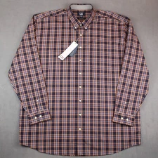 Cutter & Buck Fredrick Button Down Shirt Mens Size 2XT Tall Cotton Long Sleeve