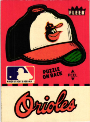 Fleer Team Stickers (1977-1991) / BALTIMORE ORIOLES - Pick Cards / Buy4+ Save50%