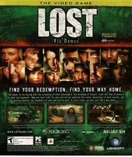 2008 Lost Via Domus Video Game Vintage Print Ad Ubisoft