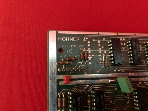 VINTAGE HOHNER GP98 ORGAN SYNTHETIZER ELECTRONIC KEYBOARD CARD ST. NR 831 025 - Picture 4 of 7