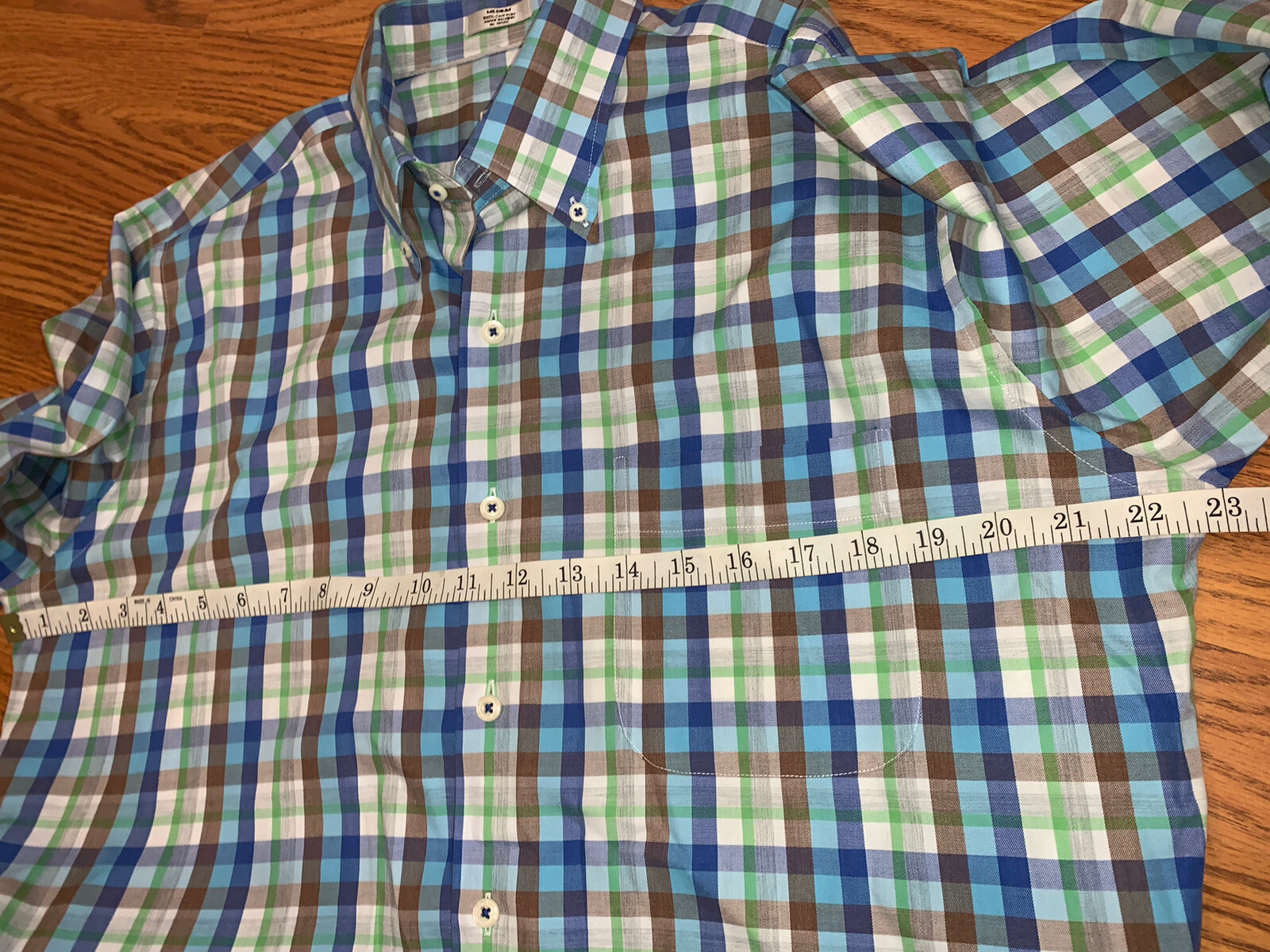 Peter Millar Button Down Long Sleeve Medium - image 5
