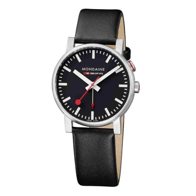 Mondaine Orologio da Uomo SBB Evo Grande Sveglia polso A468.30352.14sbb  Pelle | Acquisti Online su eBay