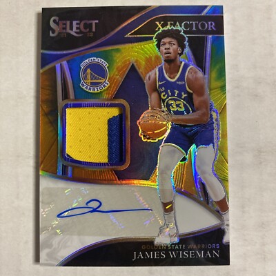 2021-22 Select Tie Dye X-Factor James Wiseman ROOKIE Patch Auto 4/25 D2