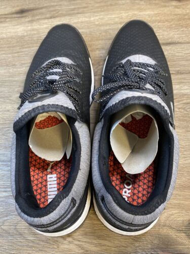 Scarpe da golf Puma Proadapt Alphacat 195695-02 nero argento tonalità silenziosa uomo taglia 13 - Foto 10 di 14