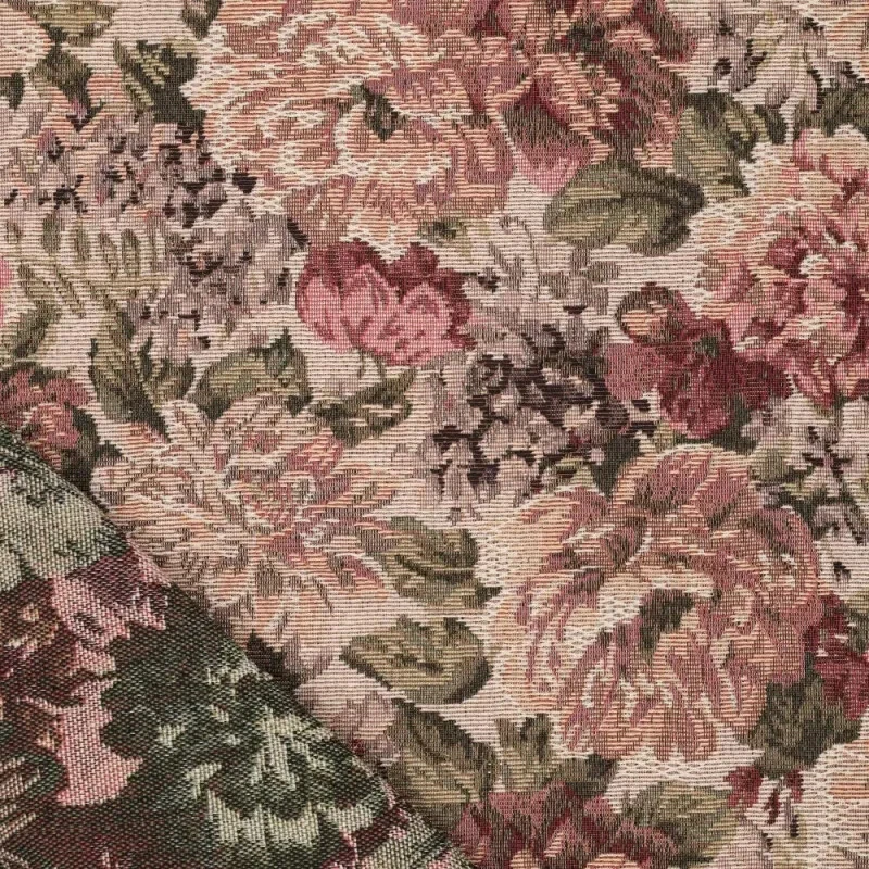 1m x 1,50m Gobelin Vintage Flowers Meterware Blumen - Bild 3 von 4