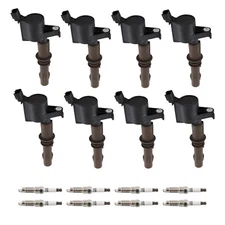 Ignition Coil Pack and Iridium Spark Plug Set of 8 For Mercury Mountaineer 08-10