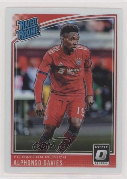 2018-19 Panini Donruss Rated Rookie Optic Alphonso Davies #176 02yo