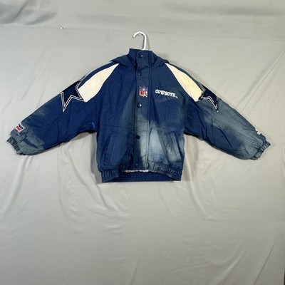 Vintage Dallas Cowboys Jacket Kids Small Blue NFL Football Starter