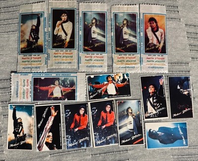 Michael Jackson Chewing Gum vintage packages and stickers year 1989