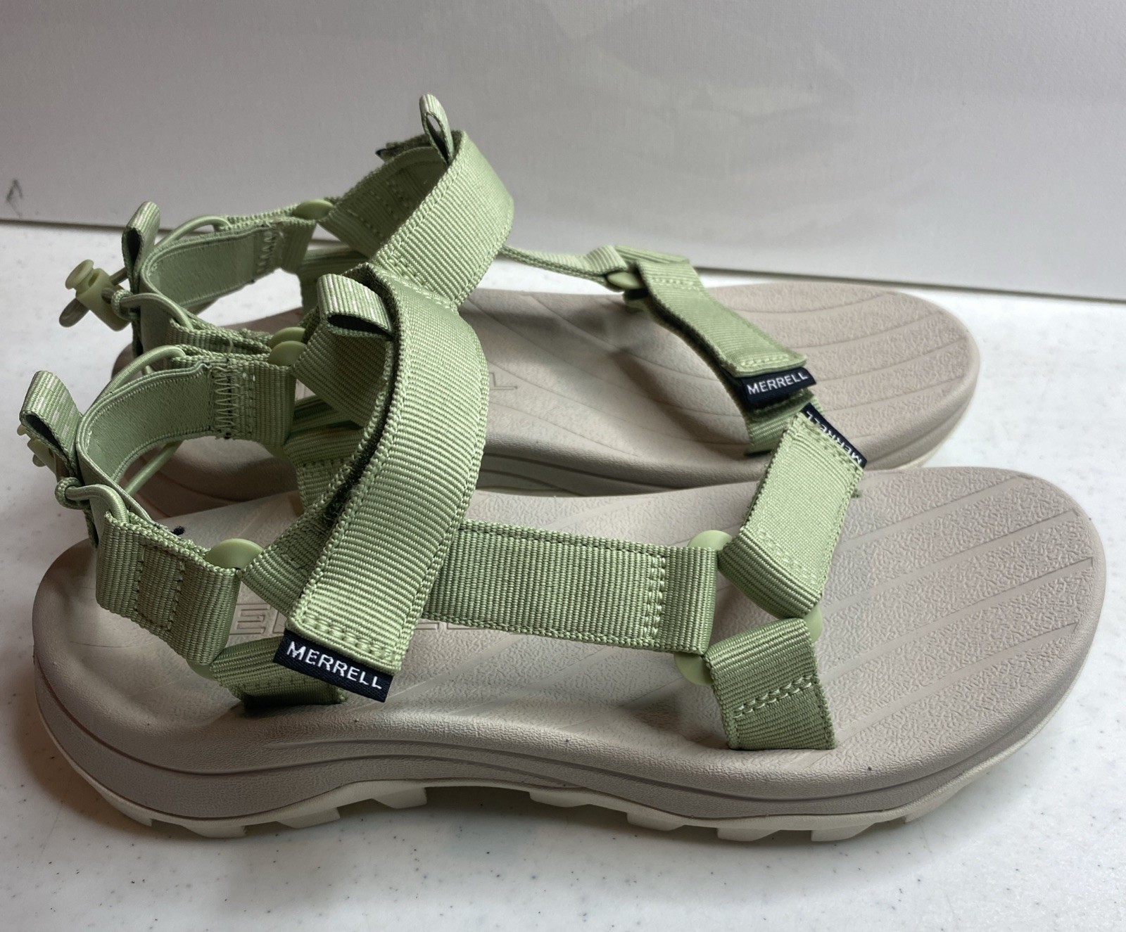 Merrell Speed Fusion Web sandali sportivi donna 7 scarpe con cinturino verde salice