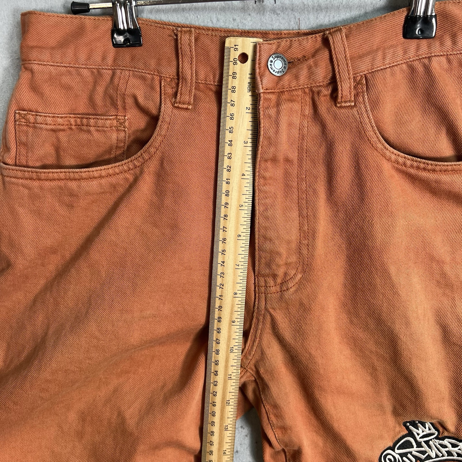 Supreme Denim Shorts 21SS Handstyle Denim Painter Short 30 Cotton