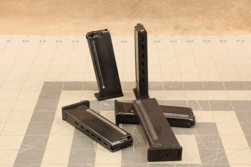 Lot of 5X  8 Round .22 LR Blued Steel Magazines for Phoenix Arms HP22/HP22A