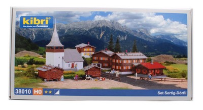 KIBRI 'HO' SCALE 38010 SET SERTIG-DORFLI MODELLBAUSATZ